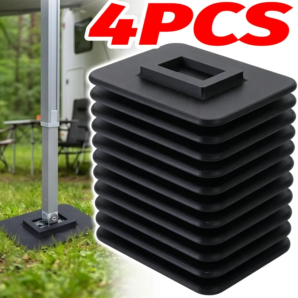 

RV Awning Support Foot Pads Anti Sink Stabilizer Base Leg Feet Plate Camper Accessories for Thule Omnistor Caravan Motorhome
