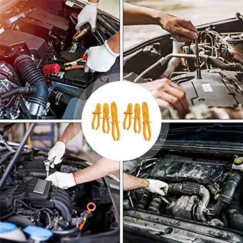 6 قطع مجموعة من كماشة الأنابيب البلاستيكية أنابيب ختم كماشة كماشة بلاستيكية أنابيب المشبك أداة المشبك خرطوم التبريد سريع- #5