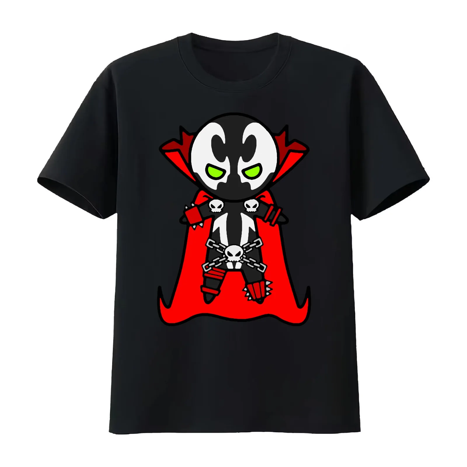 Spawn Birthday T-Shirt Summer Casual Cotton Tee Oversized Streetwear Tops Vintage Graphic Print Loose Fit Short Sleeve