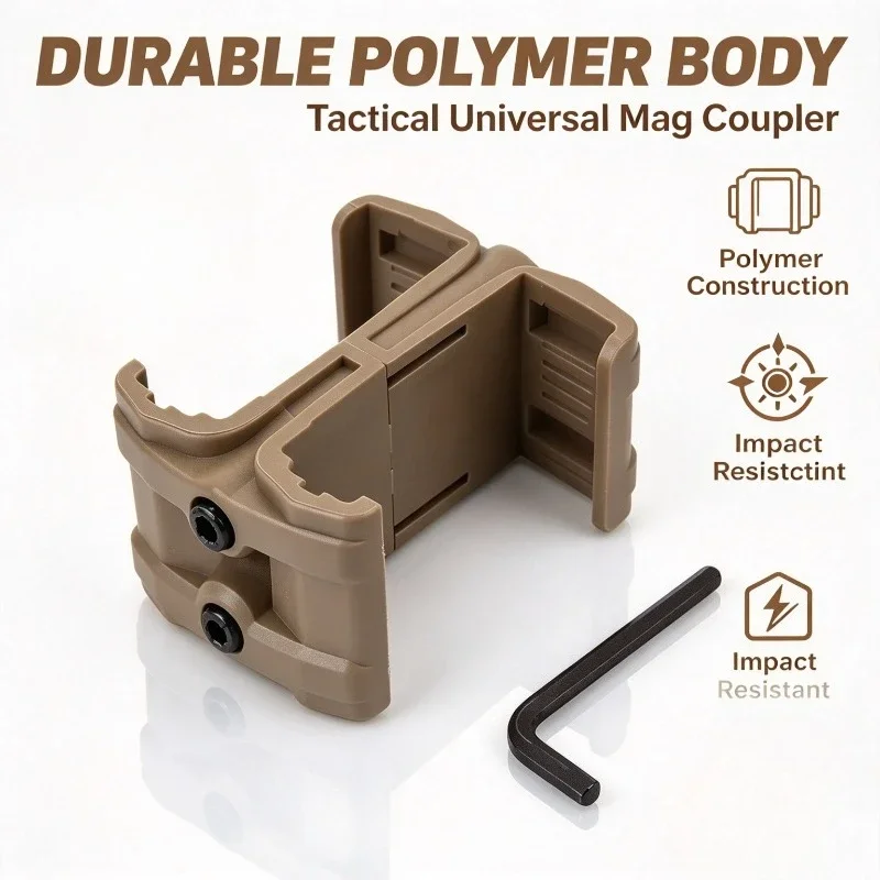 Outdoor Hobby Game Fitting Universal Double Magazine Coupler M4 AR-15 Model Mag Parallel Connection Bracket