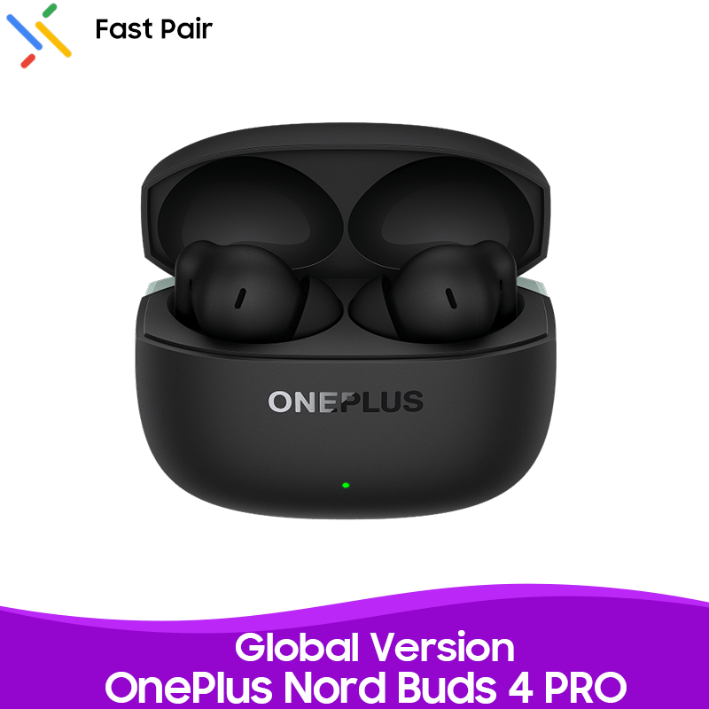  OnePlus Nord Buds 4 Pro TWS Wireless Earphone Global Version Hi-Res Audio 55dB Active Noise Cancellig Bluetooth 6.0