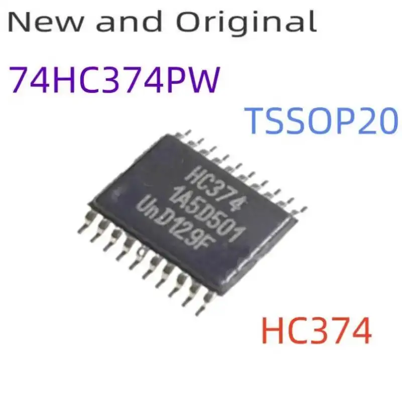 

New and Original 74HC374PW TSSOP20 Octal D-type flip-flop positive-edge trigger 3-state marking code HC374