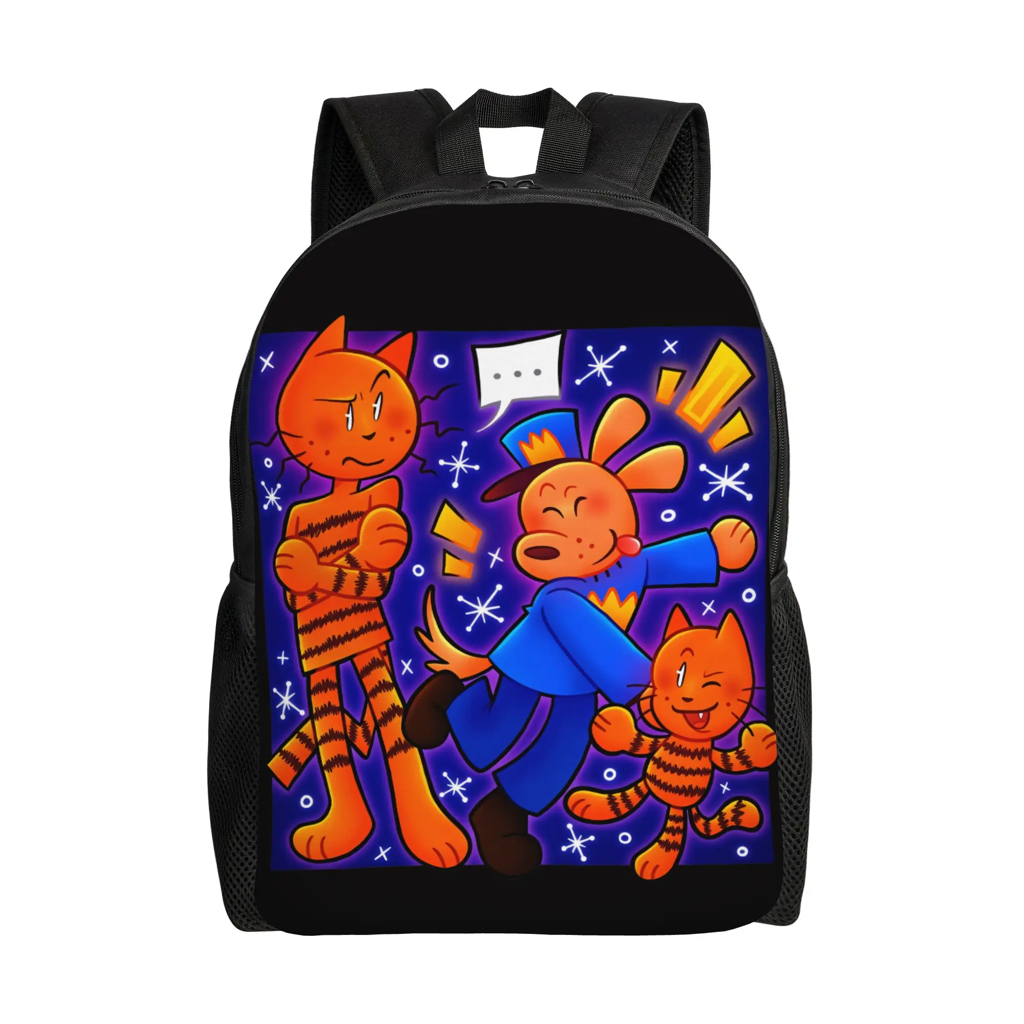 

Dog Man Dogman Comic Backpack Trekking Backpacks Student Unisex Kawaii School Bags Colorful Large Rucksack