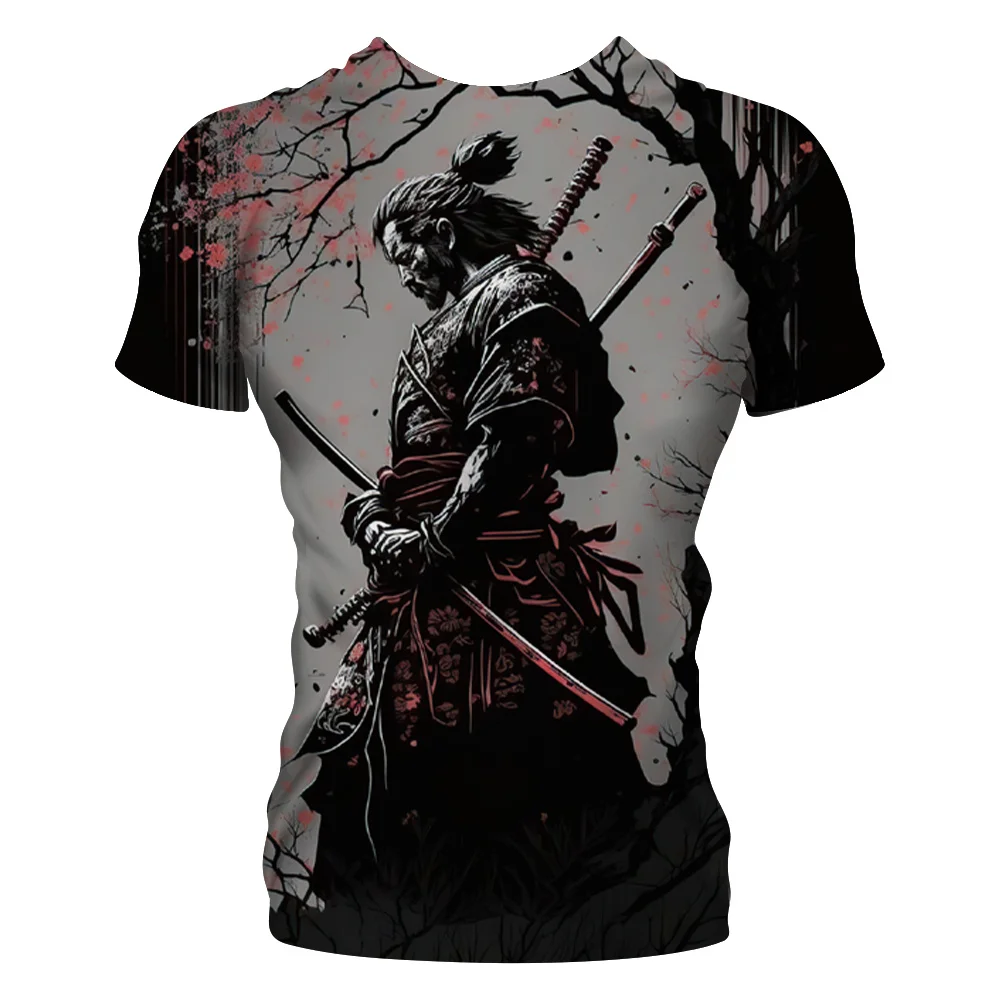 Judo Samurai 3d Printed Men's T-Shirt Fashion Personality Japanese Ninja Creative Fashion Trend Casual Short-Sleeved New Top