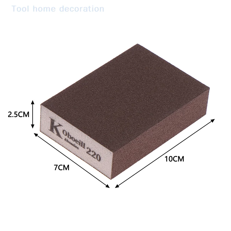 6Pcs/set Washable Wall Grinding Descaling Clean Sand Wood Metal Derusting 36-220# Sanding Sponges Polishing Blocks Brush Brick