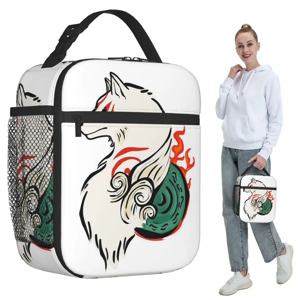 Copy Of Okami Sakura Insulated Lunch Bag for Women Office Cooler Thermal Food Box Tote Portable Lunch Boxes Container
