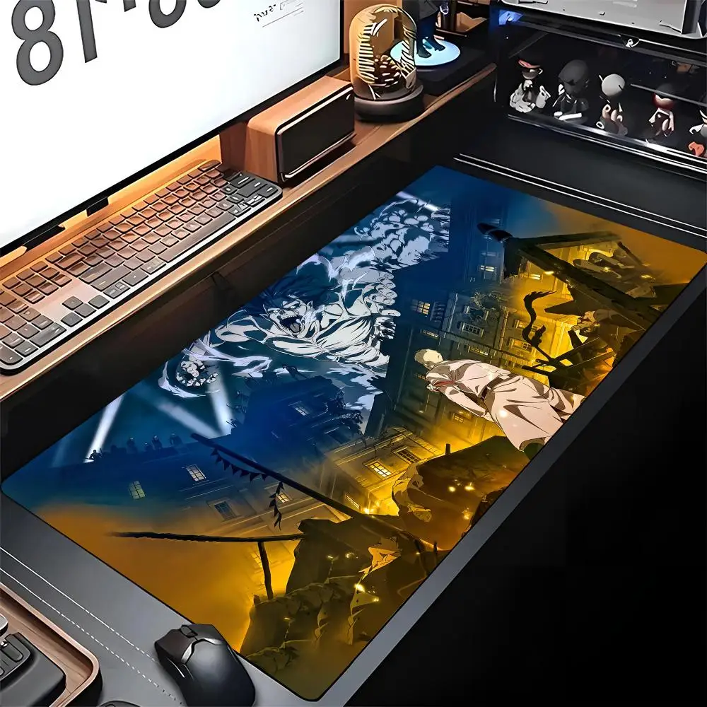 A-AttackS On T-TitanS Mouse Pad Edge Big Gaming Locking Computer Gamer Large Rubber Art Mousepad Laptop Birthday Desk Mat