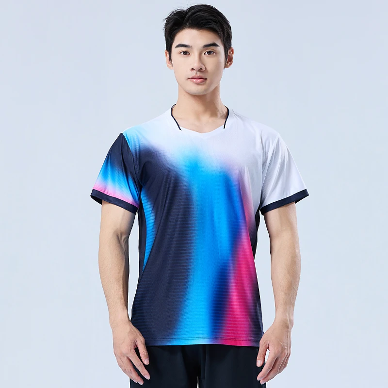 Men New Badminton Shirts Runni - đánh giá và giá Badminton Materi
