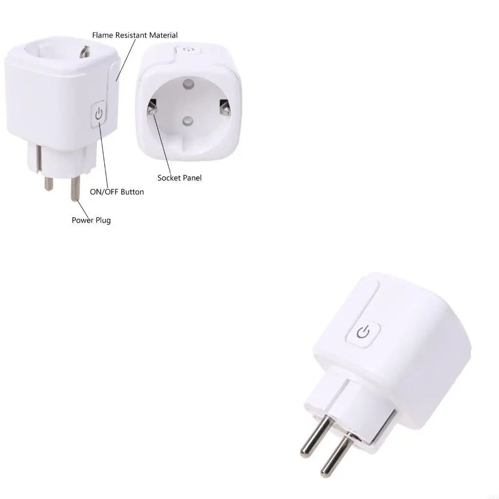 Q6PA 433mhz Wireless RF Remote Control Home Office for Smart WiFi Power Timer Socket Outlet EU Plug