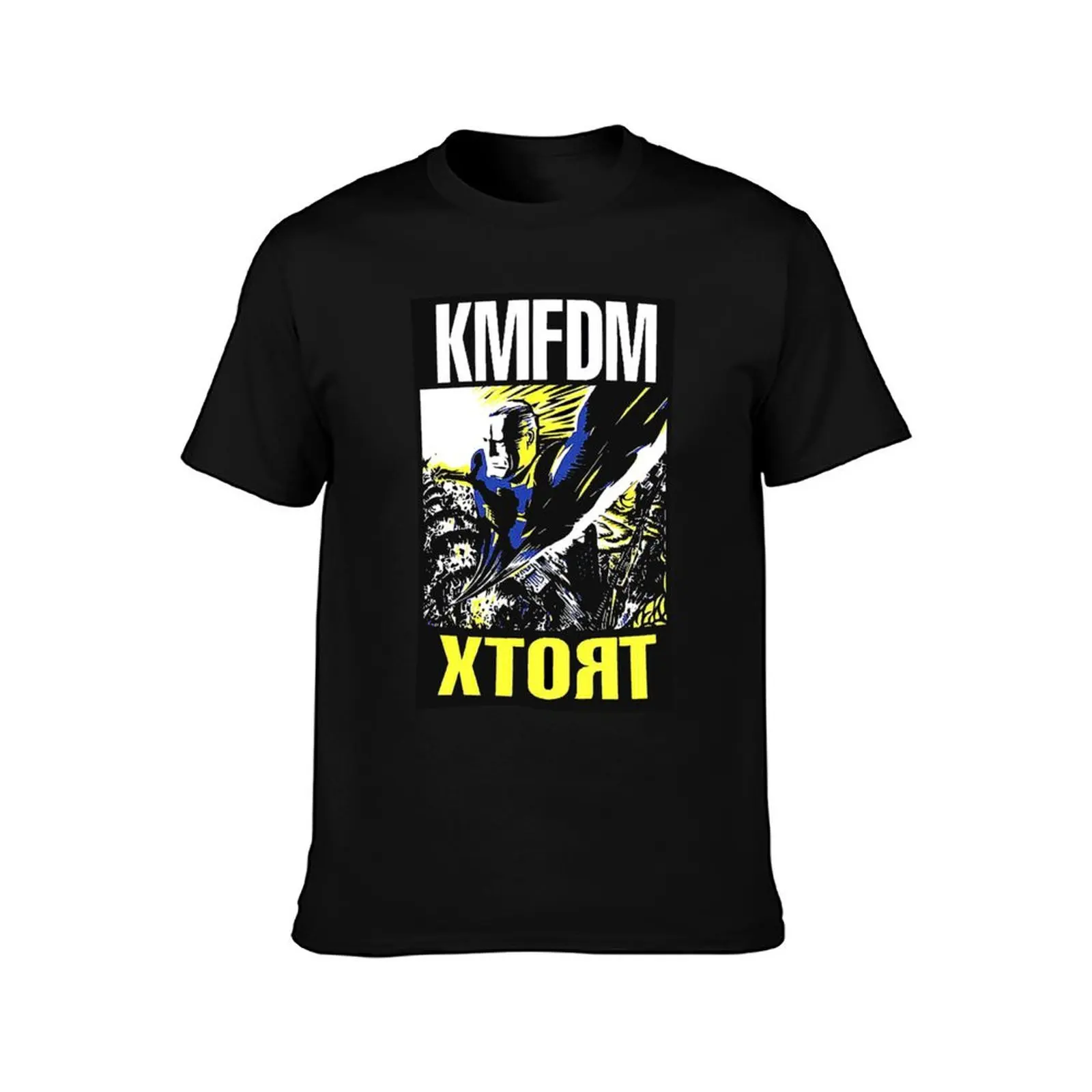 KMFDM logo T-Shirt Summer Casual Cotton Tee Oversized Streetwear Tops Vintage Graphic Print Loose Fit Short Sleeve
