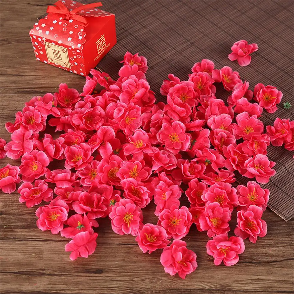 Romantic Peach Blossom Simulation Petals Beautiful Selection Artificial Flowers Petal High Simulation Variety Colors