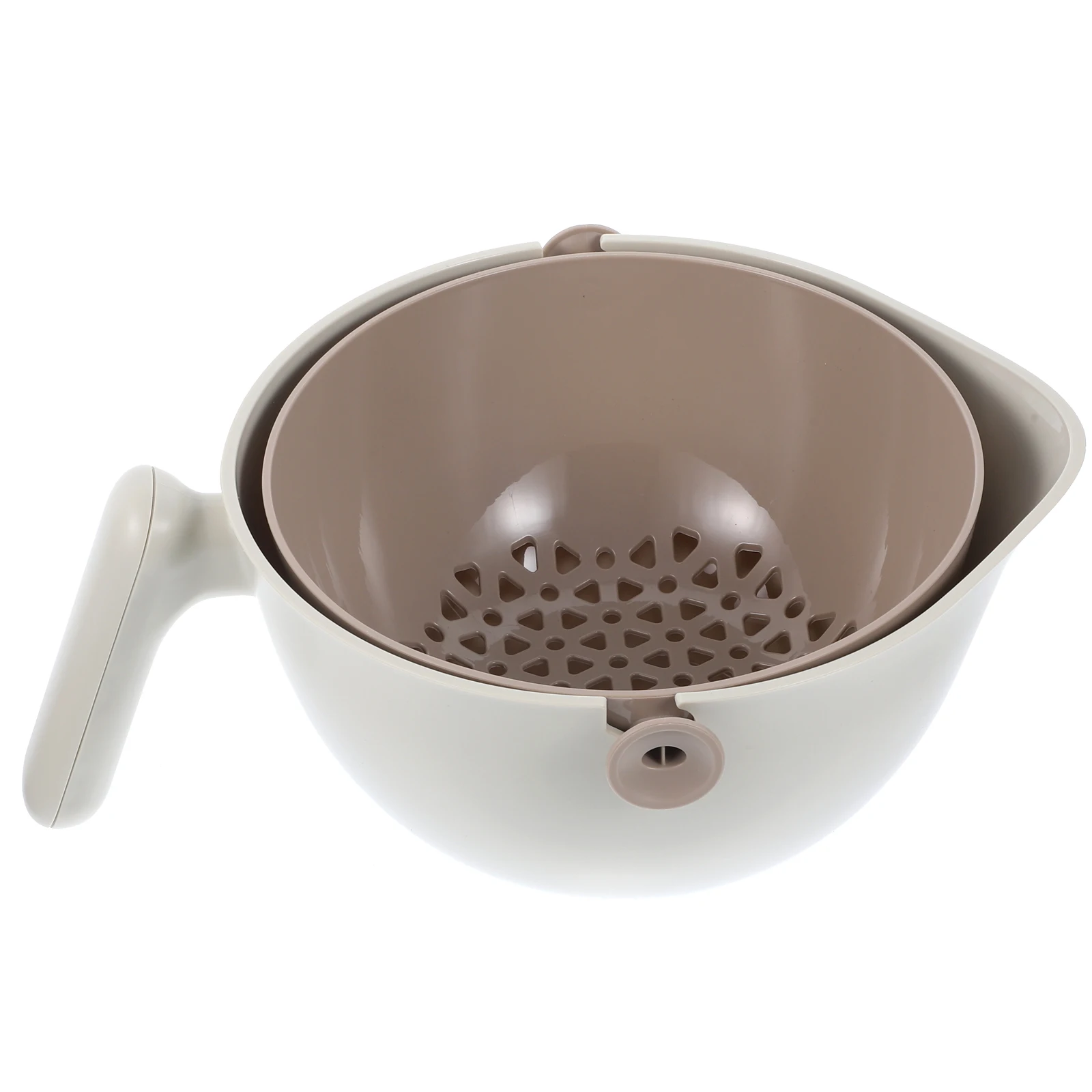 

Rotating Drain Basket Restaurant Strainer Hand with Handle Cleaning Vegetable Colander Multifunctional Draining Filter Pp Fruit