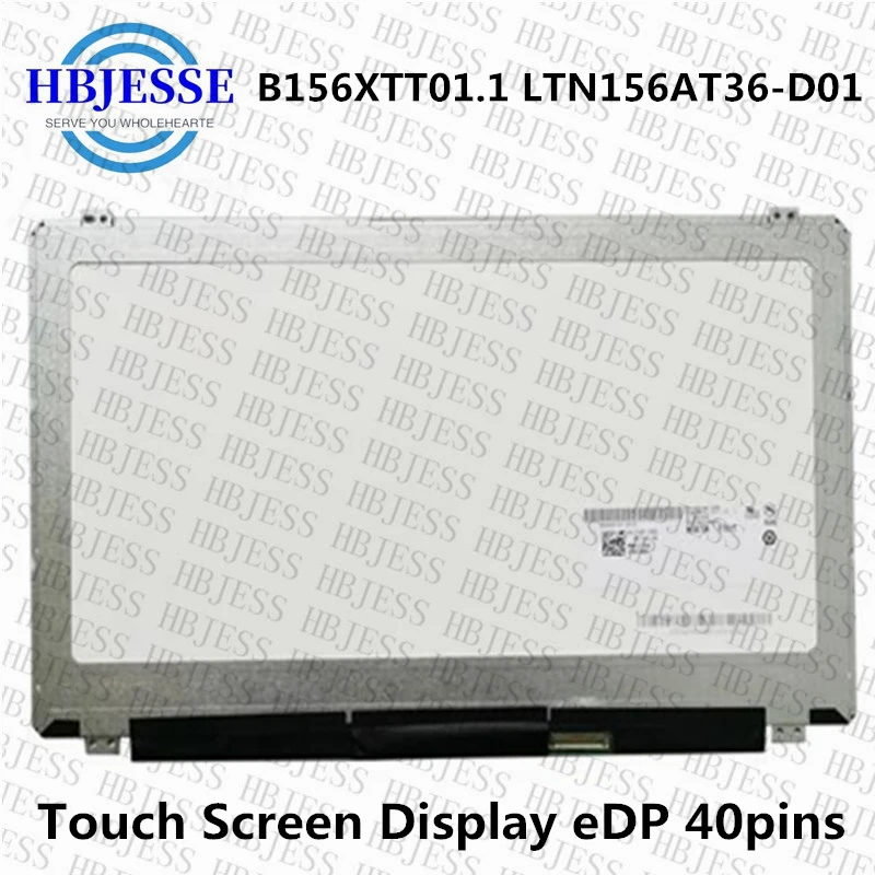 B156XTT01.1 LTN156AT36-D01 For Dell Inspiron 3000 15-3541 3542 3543 5547 5548 Lcd Matrix 15.6'' Laptop Touch Screen Display