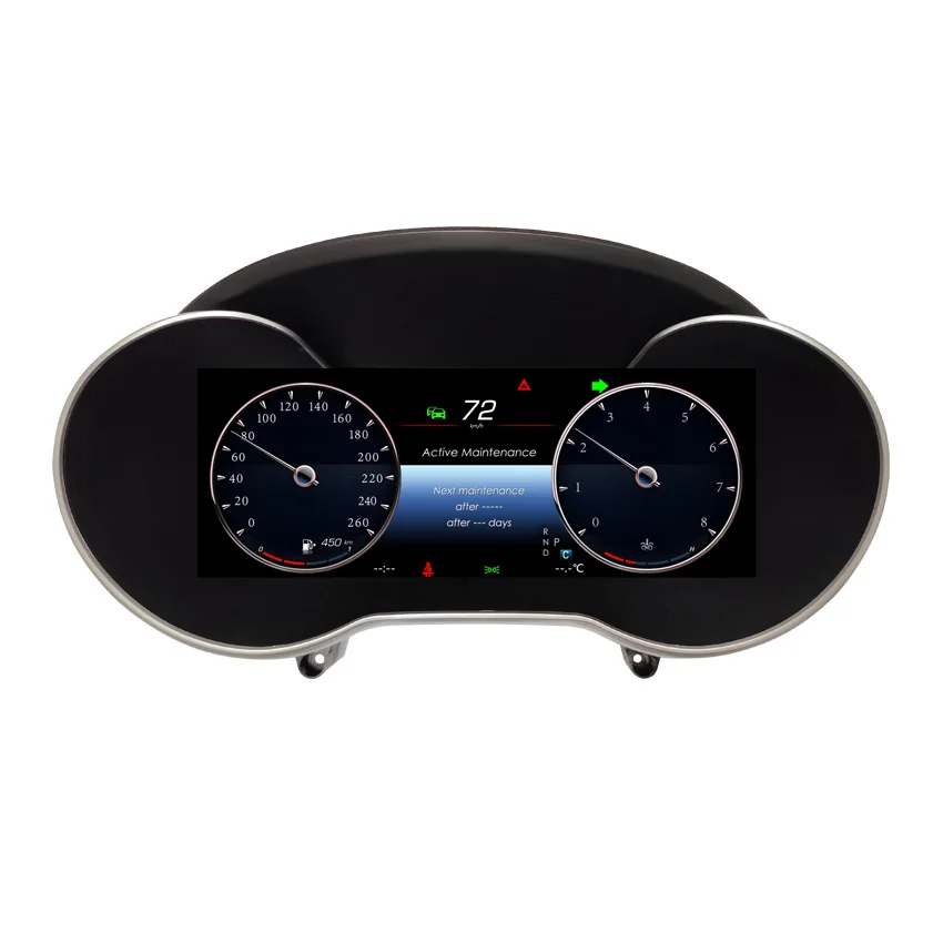مجموعة أدوات رقمية مقاس 12.3 بوصة الأكثر مبيعًا لعداد السرعة Mercedes-Benz C Class W205 GLC Class X253 يدعم ميزات OEM #6