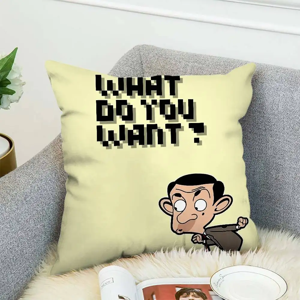 

Mr. Bean Pillow Case Luxury Double-sided For Car Pillows 45x45 Cushions Cover Home And Decoration Sofa Pillowcase 50x50