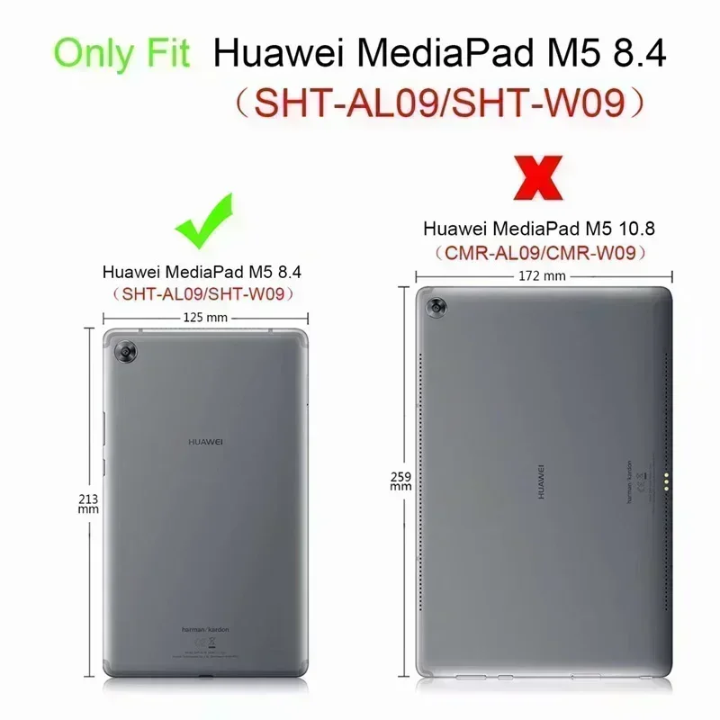 Slim silicon Case For Huawei Mediapad M5 8.4 SHT-AL09 SHT-W09 Tablet Protective case for Huawei Mediapad M5 8.4 Case