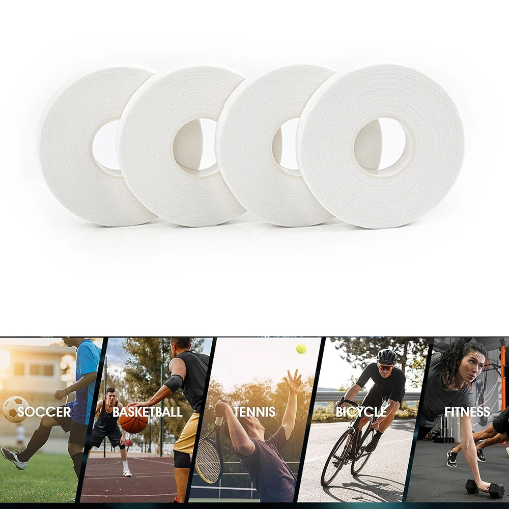 Weißes Sport-Klebeband für Gewichtheben, Volleyball, Boulder-Klettern, Basketball-Training, Hautfreundlich – Detail 1