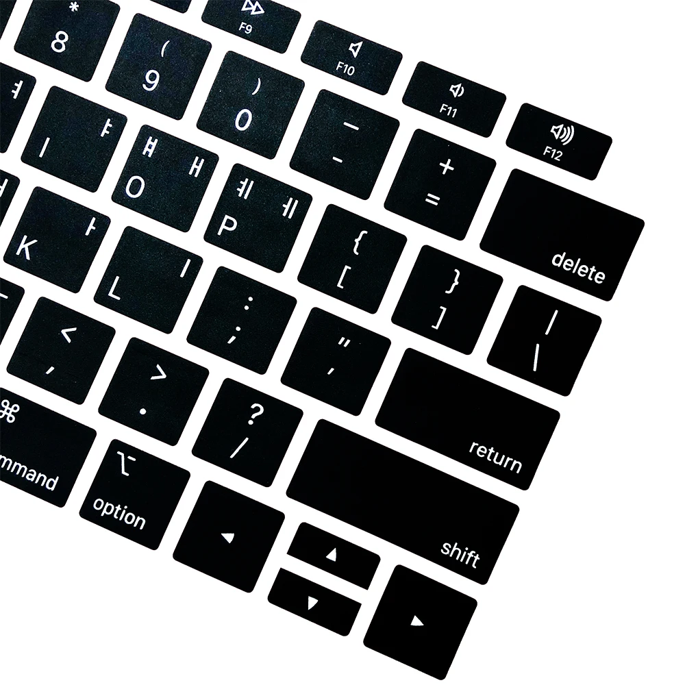 Película protetora para teclado de macbook air, 13 polegadas, com touch id a1932, capa de silicone para teclado de notebook