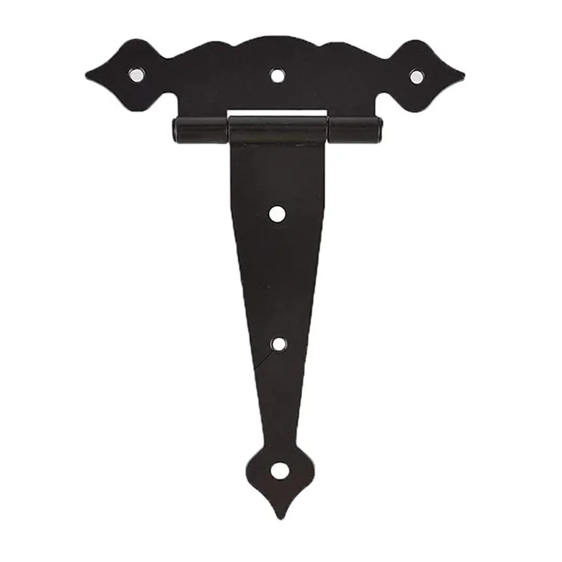 

ABAH-Heavy Duty Gate Hinges 8Inch Strap Hinges Shed Door Hinges Barn Door Hinges For Wooden Fences Decorative Hinges 6Pcs