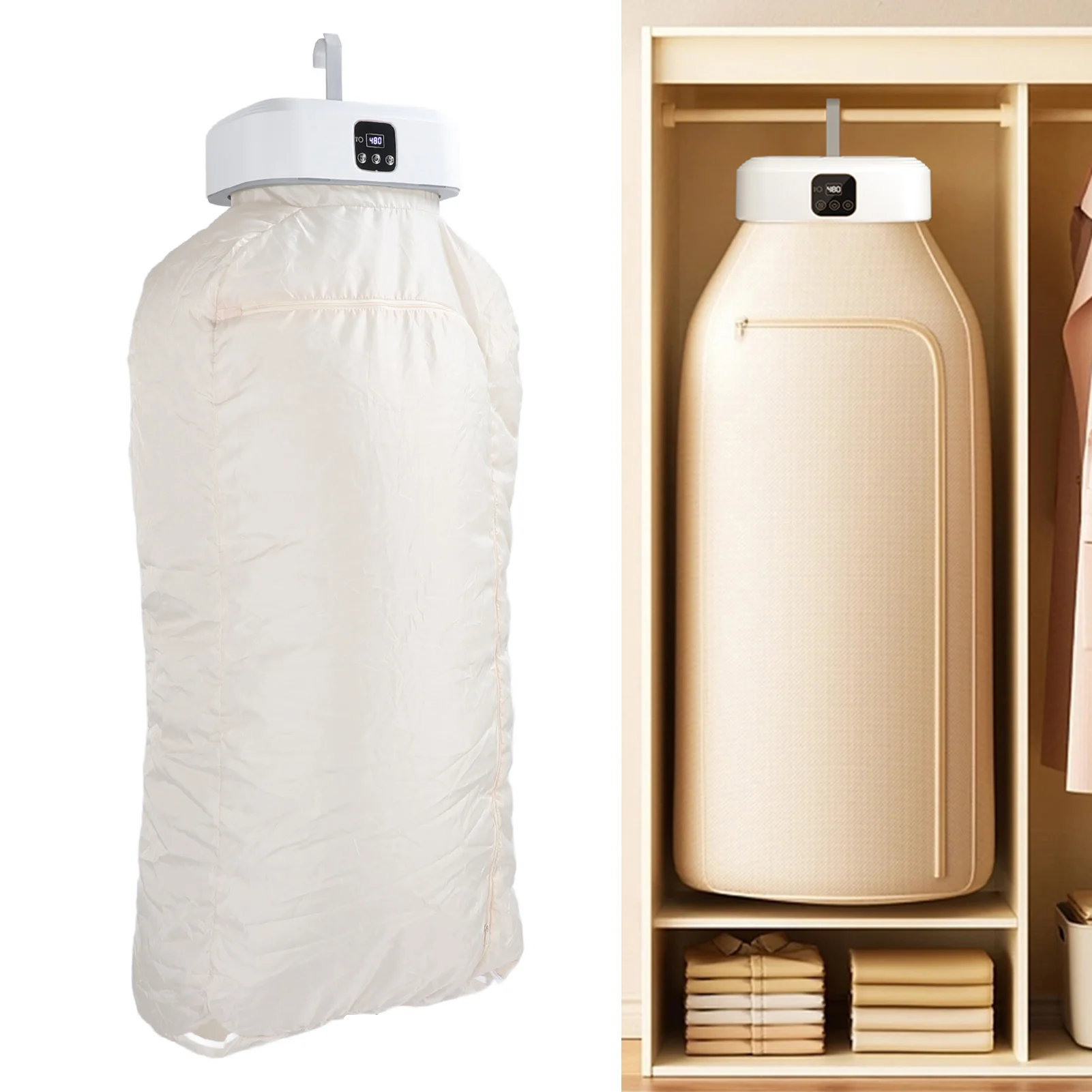 Compact Travel Clothes Dryer | Portable & Foldable Design | Quick Dry for Socks, Underwear, Baby Clothes | Low Noise