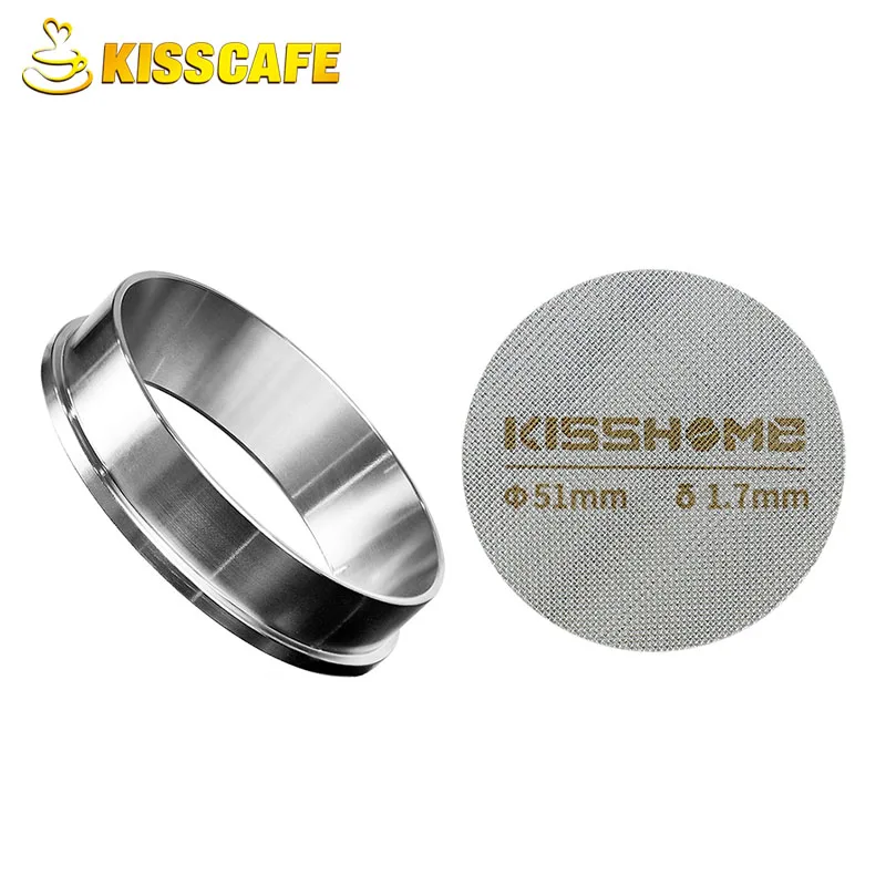 Kaffee Dosierung Ring 51mm 53mm 58mm Edelstahl Trichter Werkzeug Für Delonghi Breville Gaggia Maschine Espresso Zubehör barista