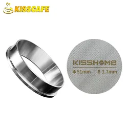 Coffee Dosing Ring 51mm 53mm 58mm Stainless Steel Funnel Tool For Delonghi Breville Gaggia Machine Espresso Accessories Barista