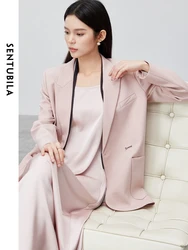 SENTUBILA Tailoring Blazer Women 2024 Spring Fall Fashion Trend Elegant Tailor Suit Jacket Wear To Work Women Clothing 133X49864