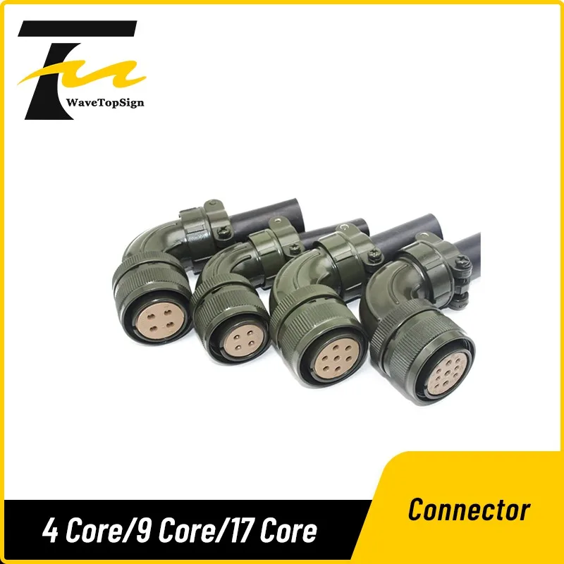 Servo Motor Encoder Cable Connector Power Cable Connector 4 Core 9 Core 17 Core Aviation Plug for Yaskawa Servo Motor