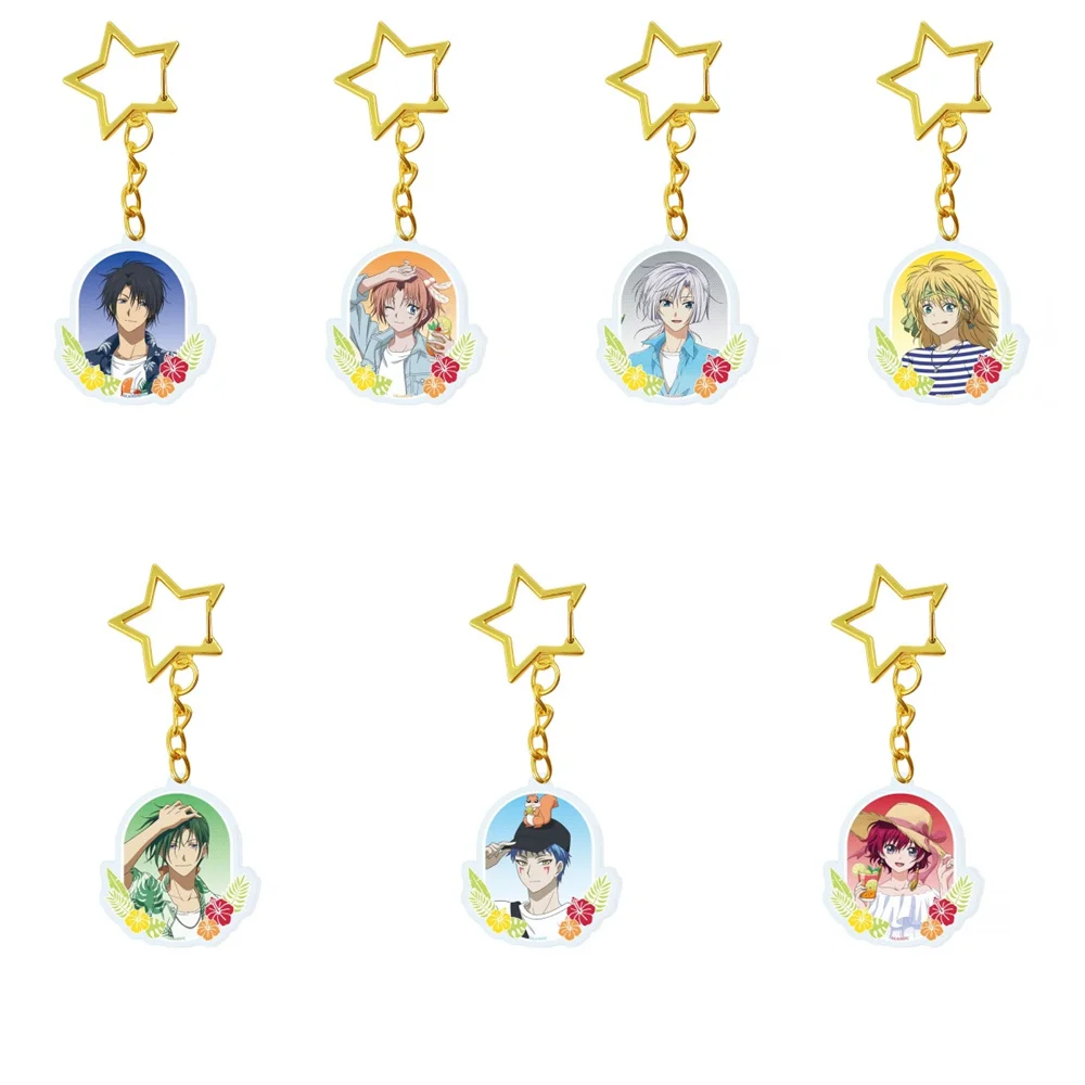 6CM HOT Charm Yona of the Dawn Anime Keychain Acrylic Stand Model Cosplay Characters Ornament Accesorios Goods Collection Gifts