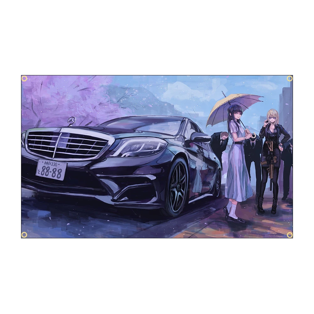 JimonFlag 90X150CM 3X5FT Cool A Car Flag Polyester Printed Racing Car Banner For Room Decor view 2