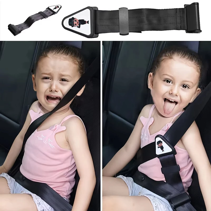 Car Child Safety Belt, Prevents Movement, Adjustable Fastener, Safe and Comfortable, Anti-Neck-Strangling Seat