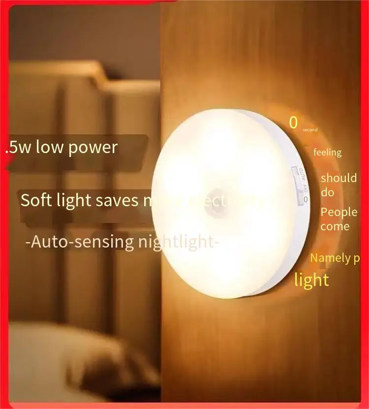 

LED nightlight bedside luminous lamp home baby feeding bedroom closet corridor porch.