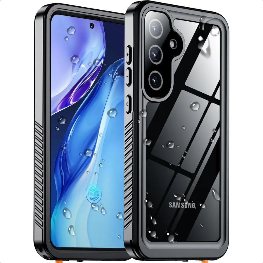 

Temdan Designed for Samsung Galaxy S25 Plus Case Waterproof Builtin Lens Screen Protector Military Shockproof Dropproof IP68 Un