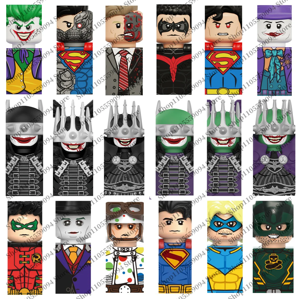 Limited edition DC Superhero Hot building block toys Two-Face Quinn Owlman Deadshot Hawkgirl collectibles brick block toy gifts