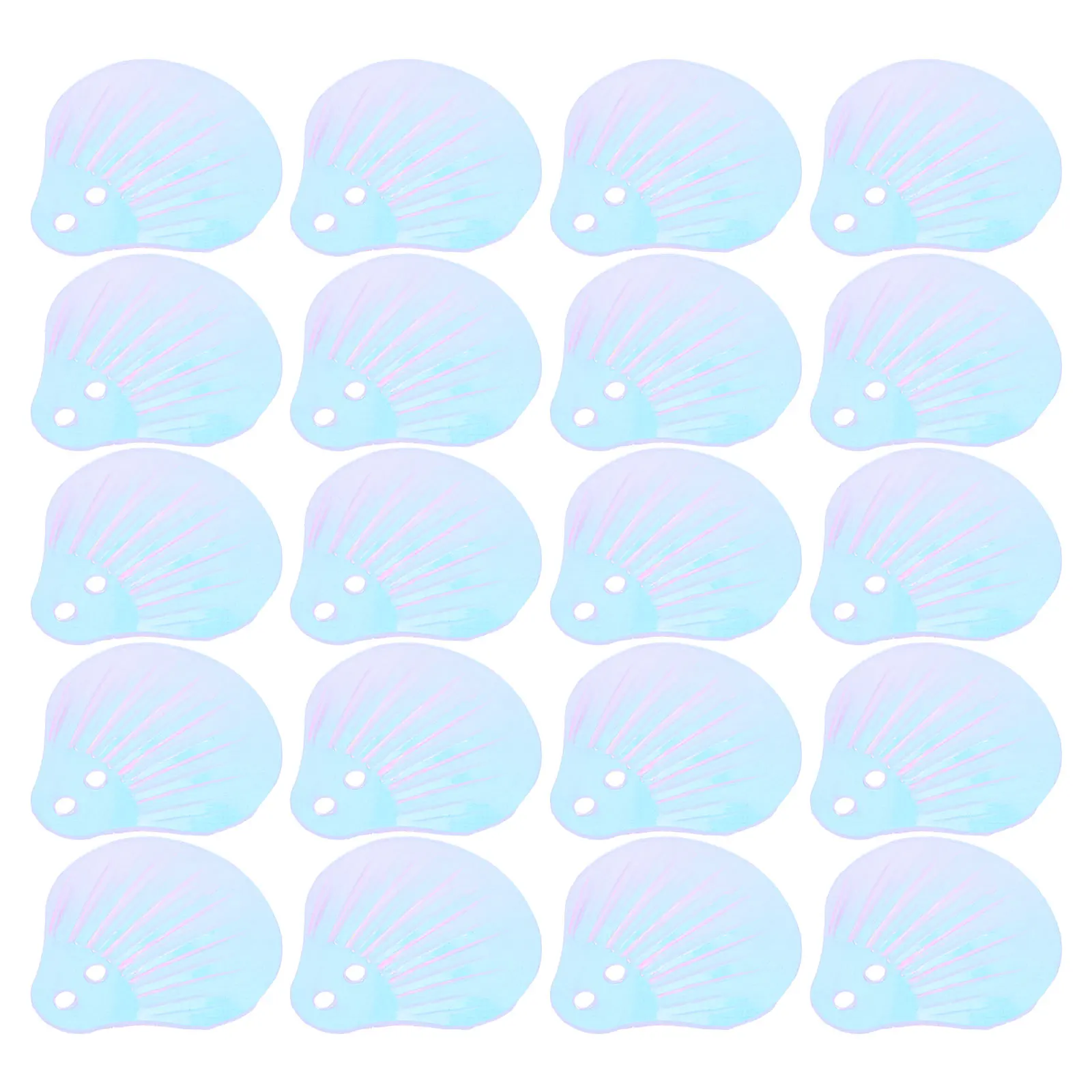 18MM SHELL Double Hole DIY หัตถกรรมปักต่างหูลูกปัดพลาสติกเด็ก Seashell Sequins FLAT Sequins CRAFT เสื้อผ้า