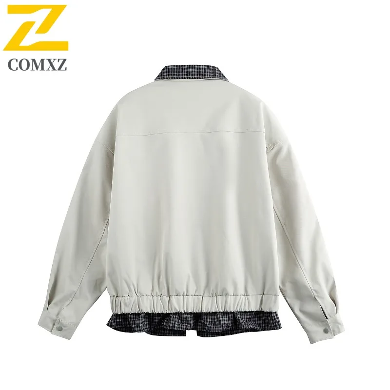 COMXZ الرجال الخريف سترة جديدة قسط الوقوف طوق ركوب الخيل في الهواء الطلق ارتداء مقاومة معطف الترفيه التخييم سترة واقية خفيفة الوزن #3