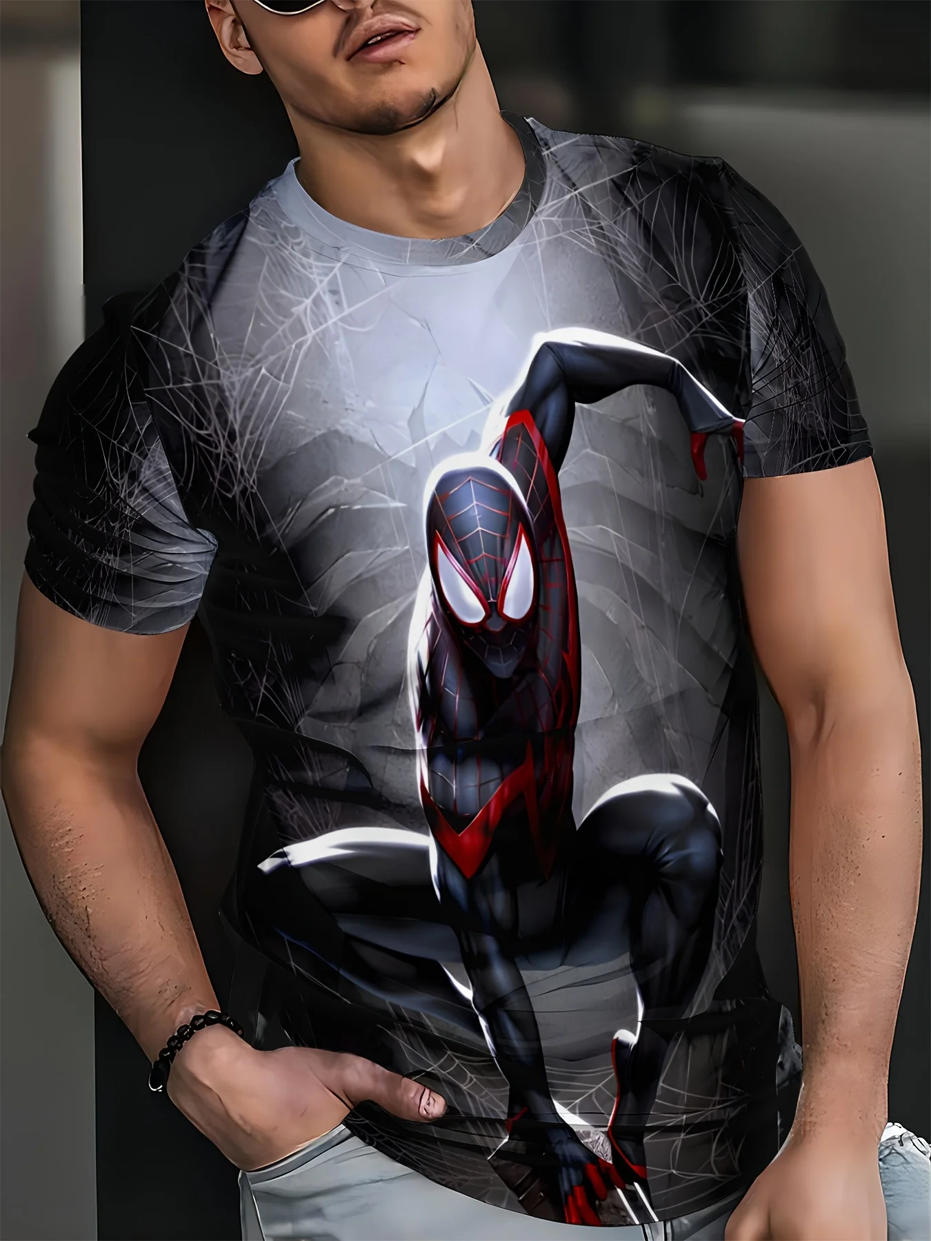 مارفل الرجال الموضة قصيرة الأكمام تي شيرت ثلاثية الأبعاد طباعة الرجل الحديدي ديدبول كابتن أمريكا الرجل العنكبوت خارقة المشجعين تي شيرت