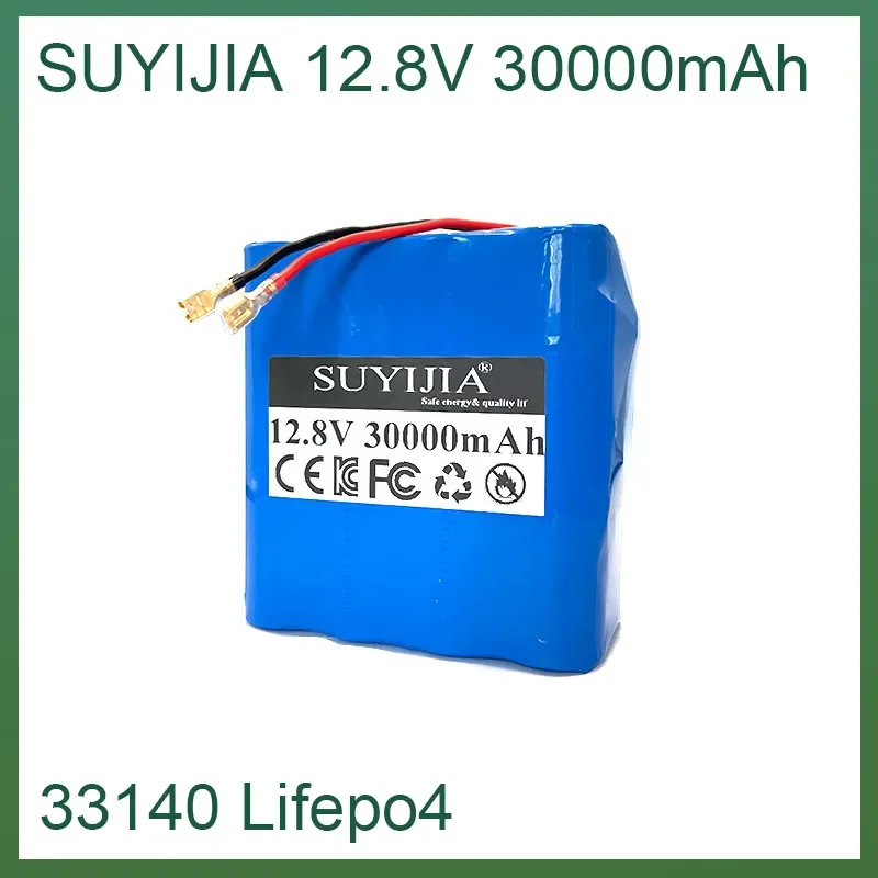 Solar Energy Storage Battery 12.8V Lifepo4 33140 Battery Pack 30000mAh 4S2P BMS for Energy Storage Power Supply Power Tool Drone