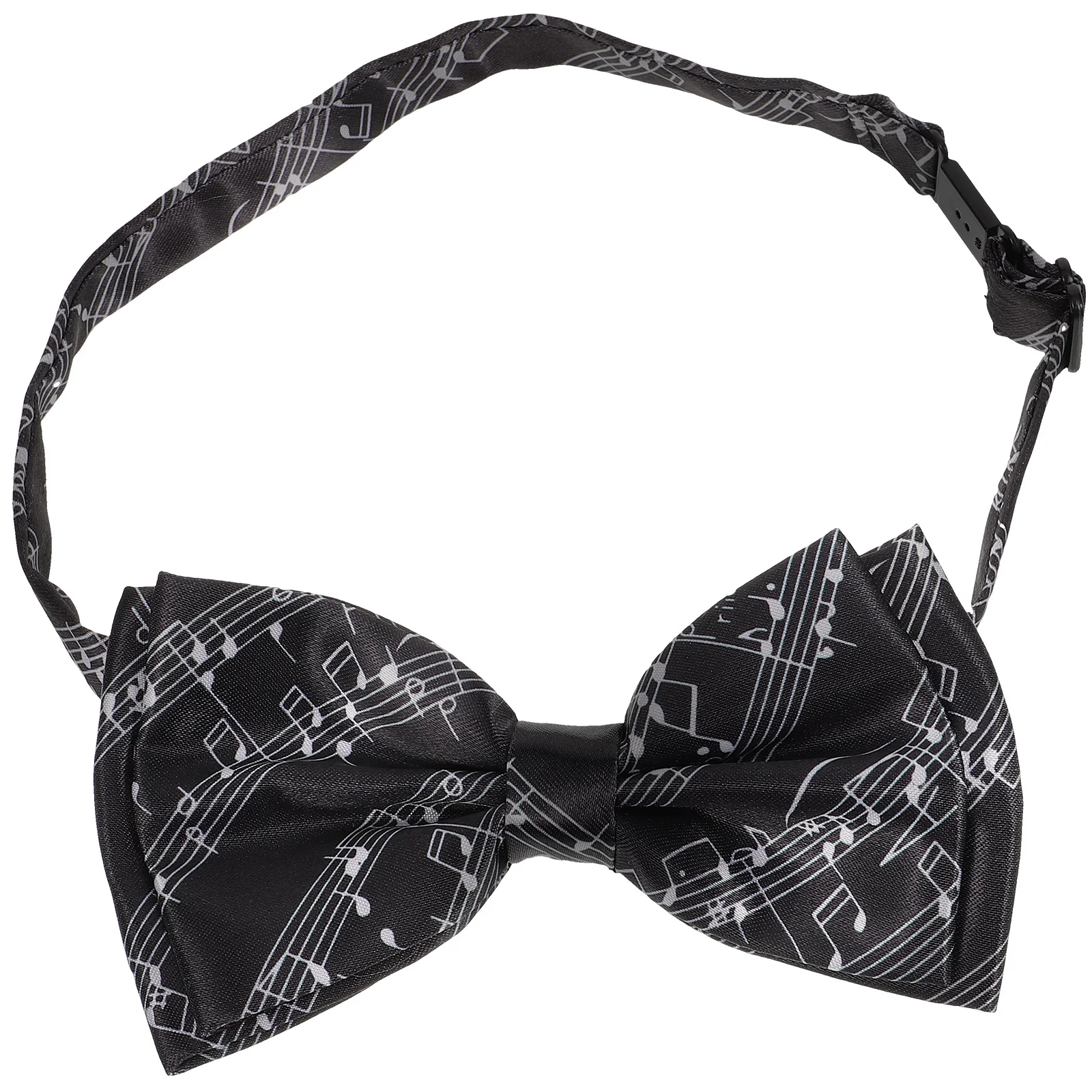 ربطة عنق ملاحظة موسيقية للرجال من البوليستر ربطة عنق رسمية ذاتية ربطة عنق متينة صديقة للبشرة لحفلات الزفاف والذكرى السنوية