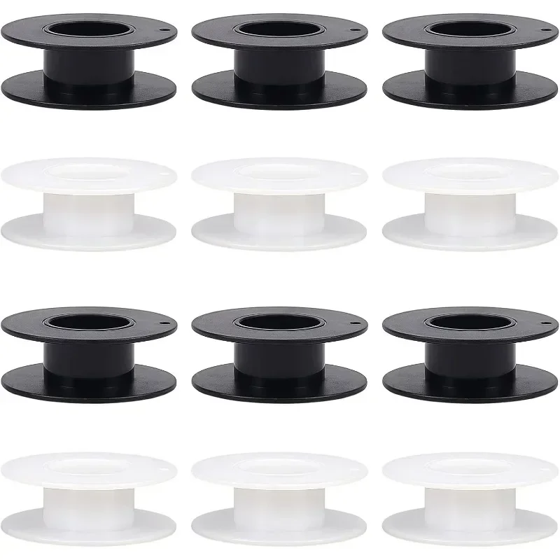 

24pcs Plastic Wire Bobbins Thread Wire Spools Bobbins Empty Wire Spools Plastic Bobbins for Embroidery and Brother Sewing