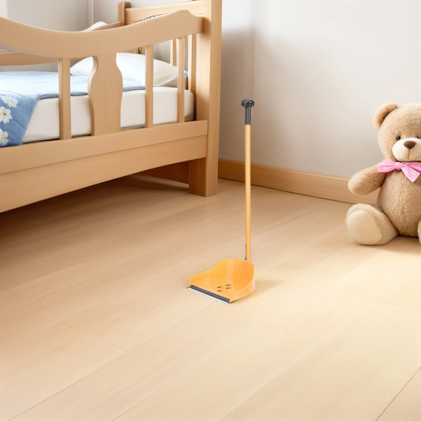 2Pcs Kids Cleaning Set Broom and Dustpan Children Housekeeping Tools Compact Lightweight Design for Small Hands Role Play Chores