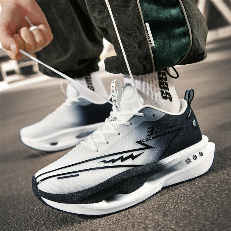 Summer popular fashion versatile non-slip wear-resistant high-elastic breathable sweat-wicking running sports shoes