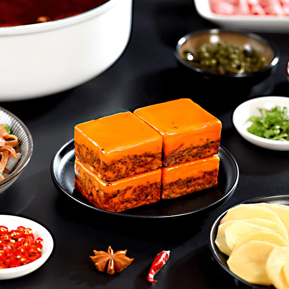 XIAOLONGKAN butiran bumbu Hot Pot, 320g * 4 pak