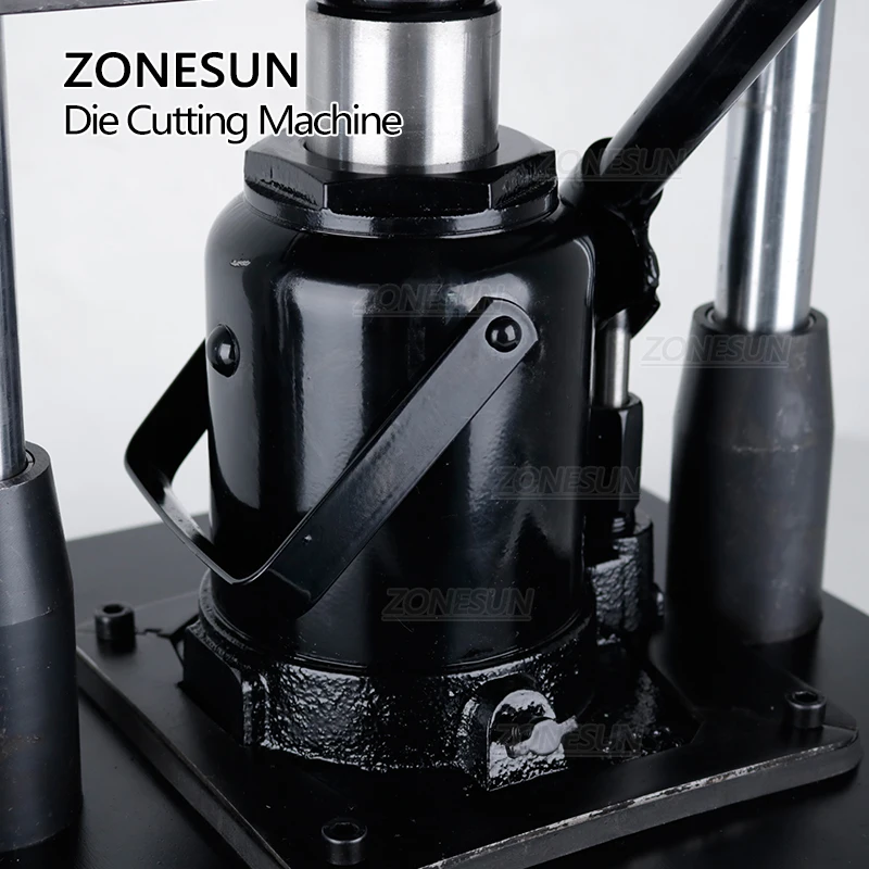 ZONESUN 20T Hydraulic Leather Die Cutting Machine 33x22cm Heavy Duty Manual Press Stamping Leathercraft Embossing Tool