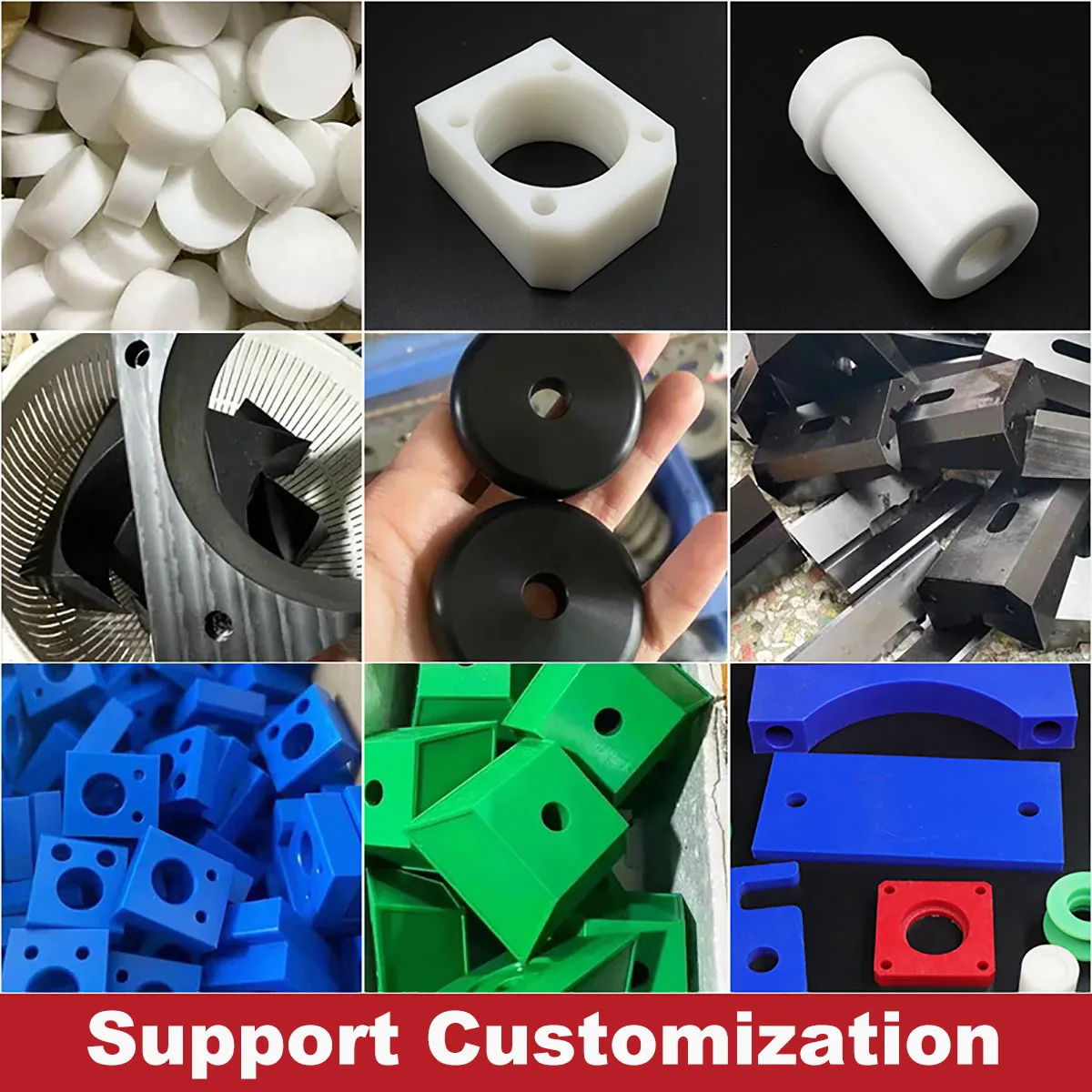 White/Black POM Sheet Anti Static POM Board Hard Plastic Polyoxymethylene Plate for CNC Model Board DIY Raw Material