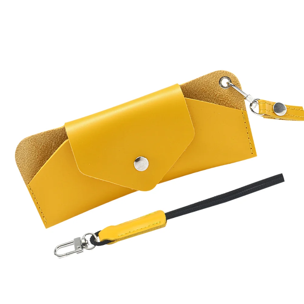 

Portable Eyeglass Pouch PU Material Sunglasses Case Lightweight Outdoor Glasses Bag Protective Storage Gifts Family Friends