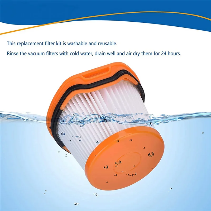 8 عبوات من فلتر المكنسة البديل لنظام Shark Wandvac WV360 WS620 WS630 WS632 WS632BLBRN WS632GDBRN، الجزء XFFWV360-ABPX
