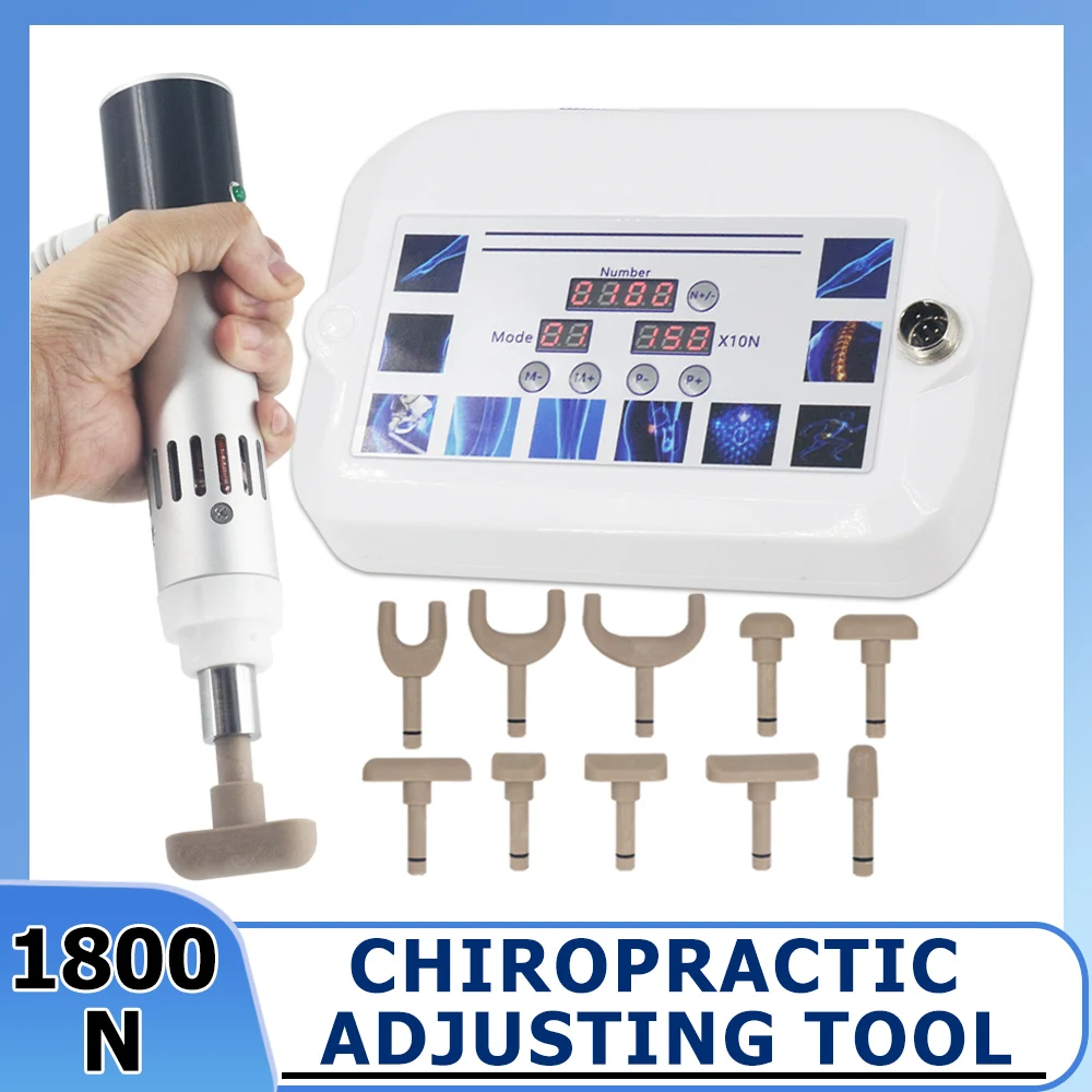 1800N Physiotherapy Electric Chiropractic Correction Device Spinal Massage 10Heads Spinal Adjustment Correction Tool Pain Relief