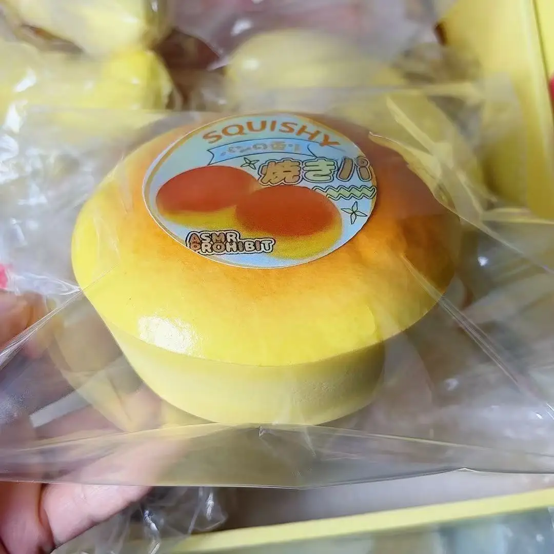 Symulacja Okrągły Chleb Maszynowy Do Ściskania PU Powolny Powrót Do Kształtu Zabawki Gniotki Lepkie Do Ściskania Dla Dzieci Dorosłych Antystresowe Sensoryczne Zabawki Fidget