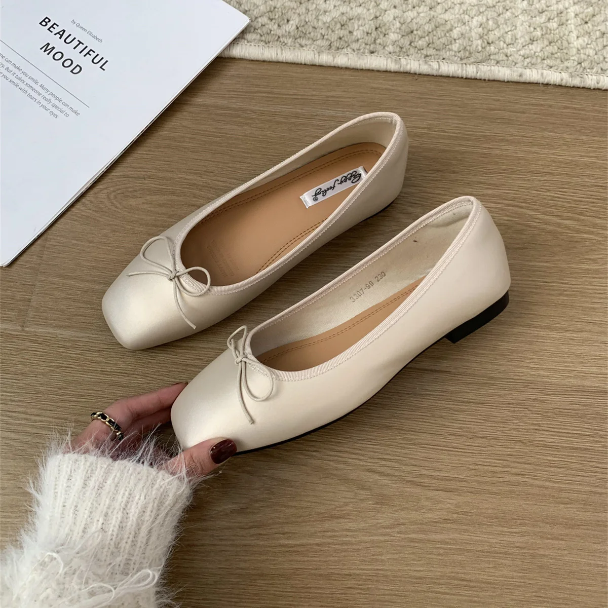 Bailamos Women Flats Ballet Shoes Square Toe Moccasins Thick Heel Flat Ballerina Shallow Shoes Casual Outdoor Slip On Flat 35-40 - AliExpress 322 Bailamos Women Flats Ballet Shoes Square Toe Moccasins Thick Heel Flat Ballerina Shallow Shoes Casual Outdoor Slip On Flat 35-40 - AliExpress 322